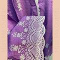 Women’s Relaxed Fit Embroidered 2-Piece Suit | Cotton Kameez