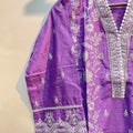Exclusive Women’s Relaxed Fit Embroidered 2-Piece Outfit | Cotton Kameez