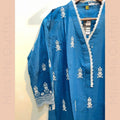 Women’s Relaxed Fit Embroidered 2-Piece Suit | Cotton Kameez